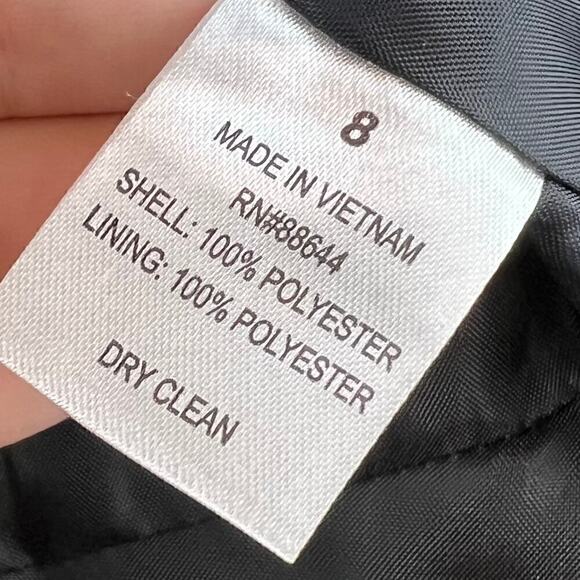 John Meyer Collection Houndstooth Black and White Jacket Size 8 Preppy Corpcore - Picture 5 of 7